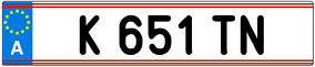Truck License Plate
